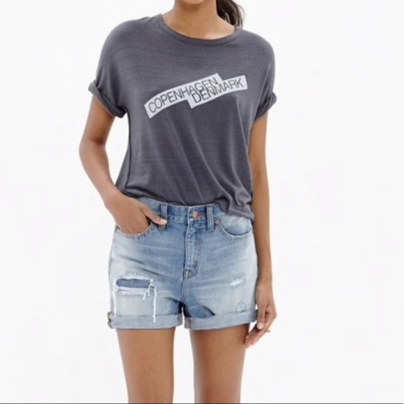 Madewell Pants - Madewell denim relaxed boyshorts in rip & repair